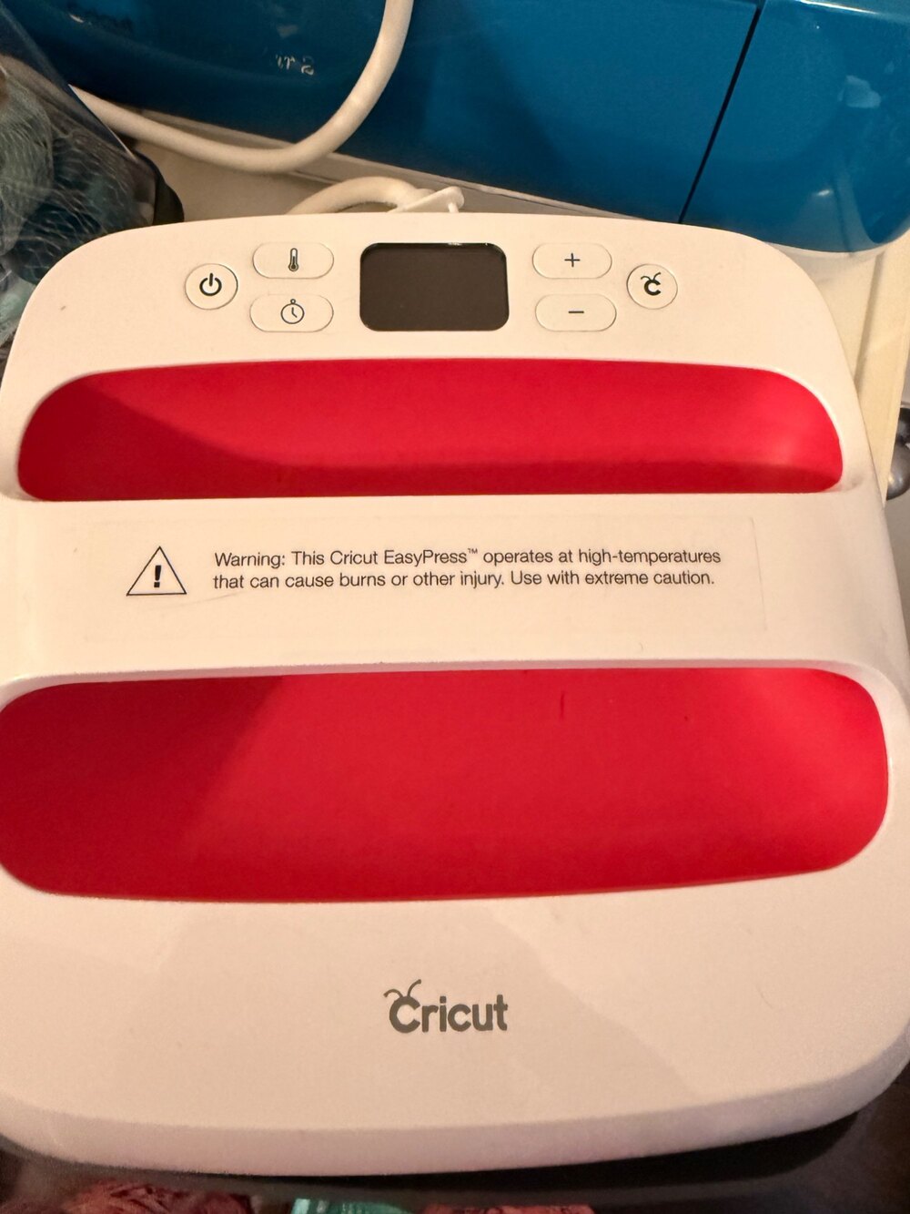 Cricut EasyPress Heat Press Machine White Red